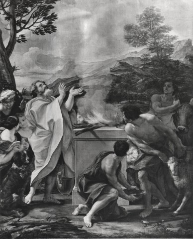 Vasari — Gaulli Giovanni Battista - sec. XVII - Sacrificio di Noè — insieme
